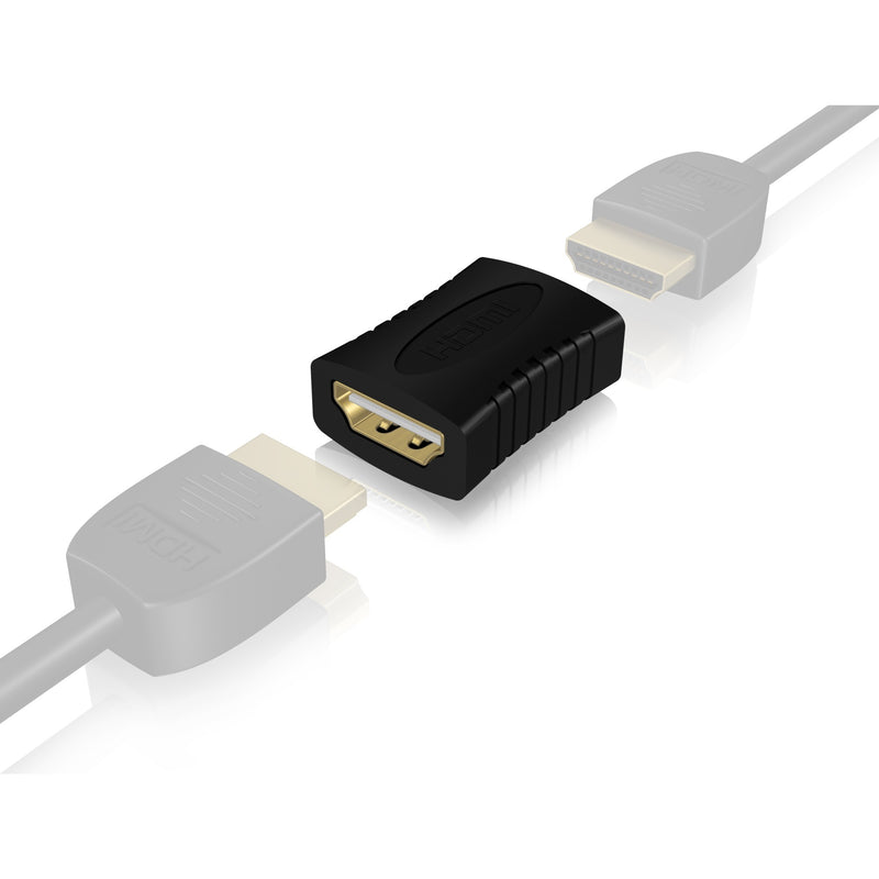 Afbeelding laden in galerijviewer, Icy box ib-cb005 koppelstuk hdmi naar hdmi koppeling (zwart)
