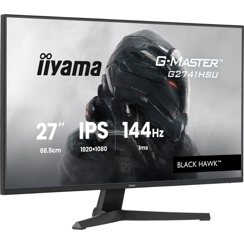 Afbeelding laden in galerijviewer, Iiyama g-master black hawk g2741hsu-b1 27 gaming monitor (zwart, hdmi, displayport, 2x usb-a, usb-b, 144 hz)
