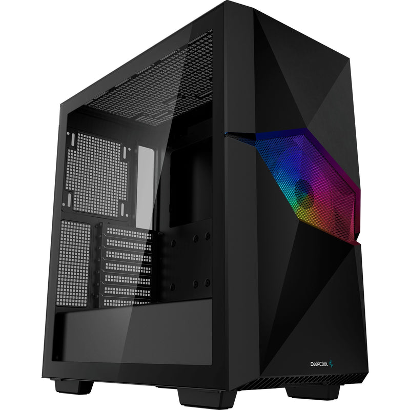 Afbeelding laden in galerijviewer, Deepcool cyclops midi tower behuizing (zwart | 1x usb-a | 1x usb-c | window)
