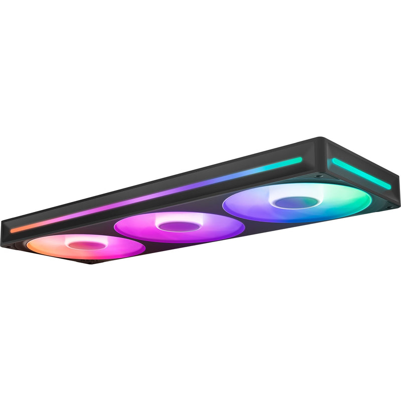 Afbeelding laden in galerijviewer, Nzxt f360 rgb core case fans (zwart, 3 stuks, 360 x 120 x 26 mm)
