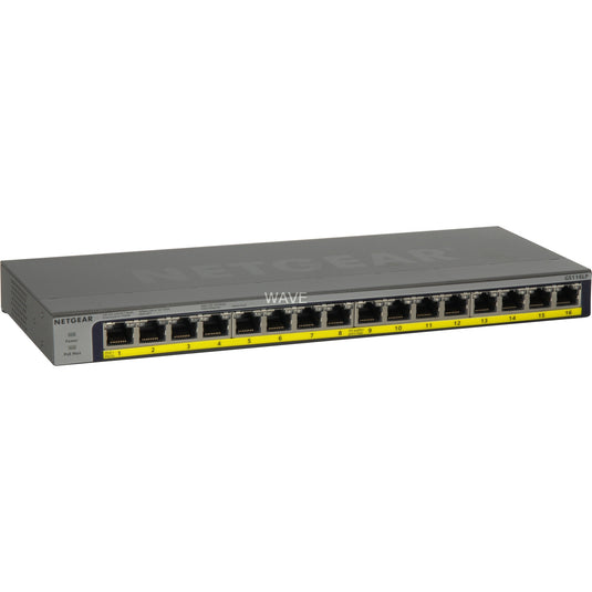 Netgear gs116lp 16-port poe poe+ gigabit ethernet unmanaged switch