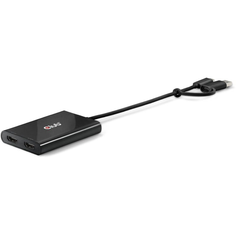 Afbeelding laden in galerijviewer, Club 3d usb-c naar usb-a adapter naar 2x hdmi splitter (zwart, displaylink)
