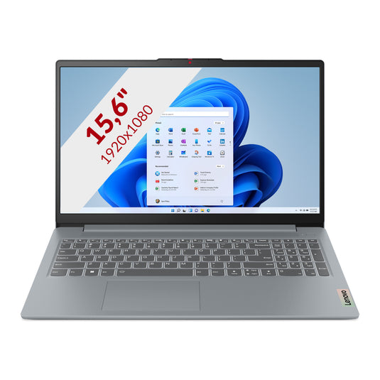 Lenovo ideapad slim 3 15amn8 (82xq014bmh) 15.6 laptop (grijs | r3 7320u | radeon 610m graphics | 8 gb | 512 gb ssd)
