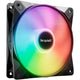 Be quiet! light wings lx pwm rgb case fan (zwart, 120 x 120 x 25 mm)