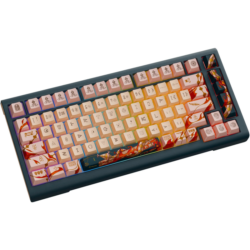 Afbeelding laden in galerijviewer, Ducky year of the snake 2025 limited edition rgb mechanisch gaming toetsenbord (zwart, us lay-out (qwerty), cherry mx2a brown, 75%, rgb, pbt dye-sub keycaps, hot-swap)
