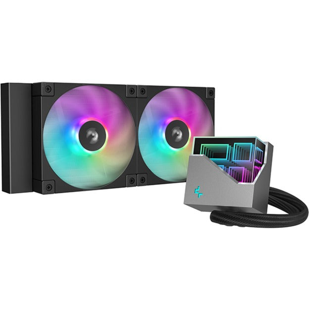 Afbeelding laden in galerijviewer, Deepcool lt240 waterkoeling (zwart, 4-pins pwm fan-connector)
