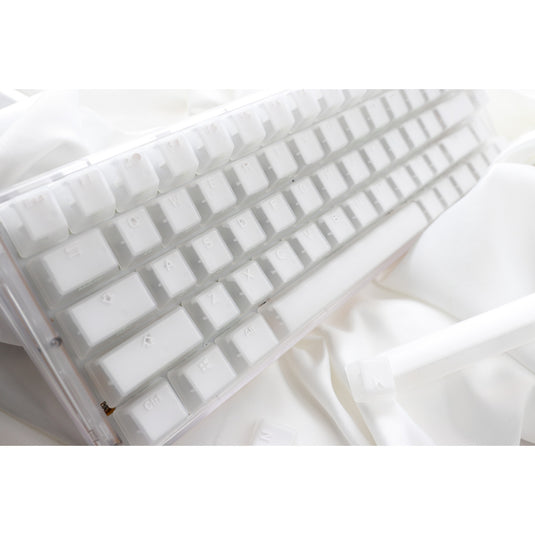 Ducky one 3 sf aura white rgb mechanisch toetsenbord (wit, us lay-out (qwerty), cherry mx brown, 65%, abs double shot, hot swap)