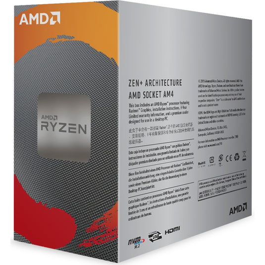 Amd ryzen 3 3200g socket am4 processor (unlocked, wraith stealth, boxed)