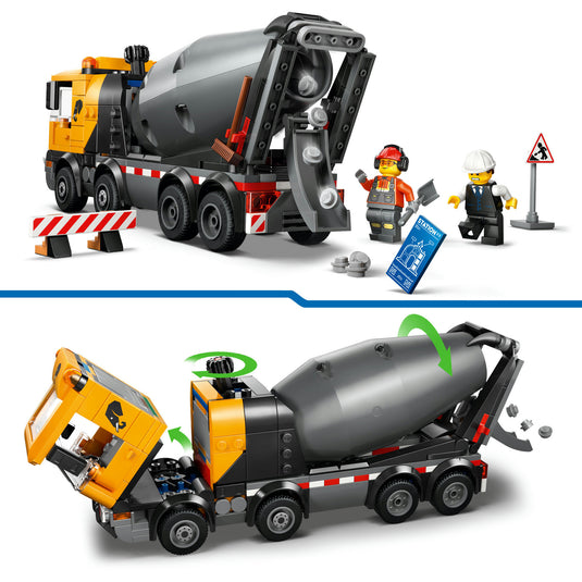 Lego city great vehicles - cementwagen - 6+ jaar - inclusief figuren