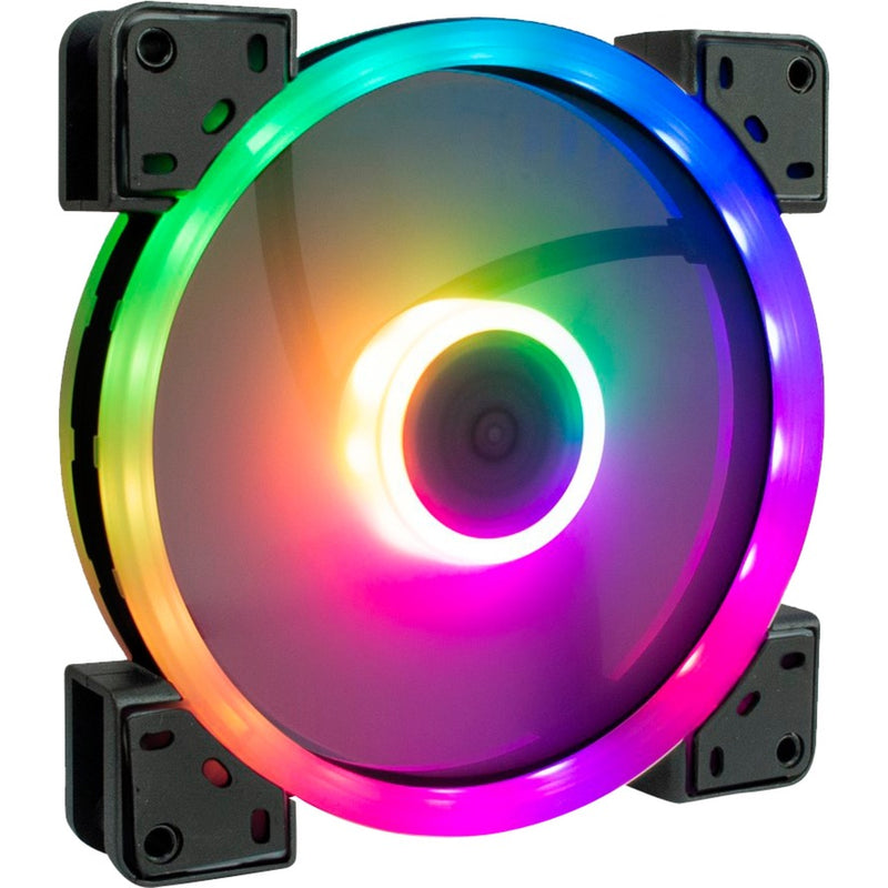 Afbeelding laden in galerijviewer, Inter-tech argus rs-141 rgb case fan (zwart, 140 x 140 x 25 mm, pwm)
