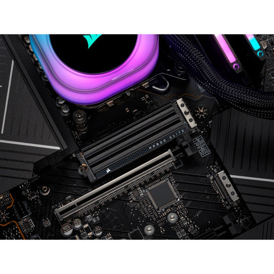 Corsair mp600 elite hs 1 tb ssd (zwart, cssd-f1000gbmp600ehs, pcie gen 4.0 x4, nvme 1.4, m.2 2280)