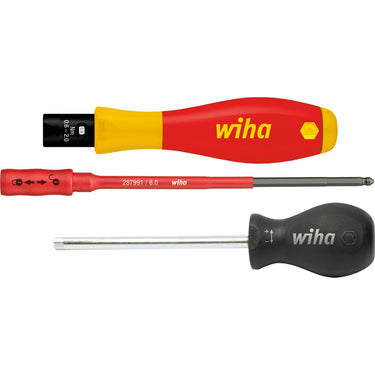 Wiha momentschroevendraaier torquevario-s electric (rood geel, 3-delig, 0,8 - 5 nm)