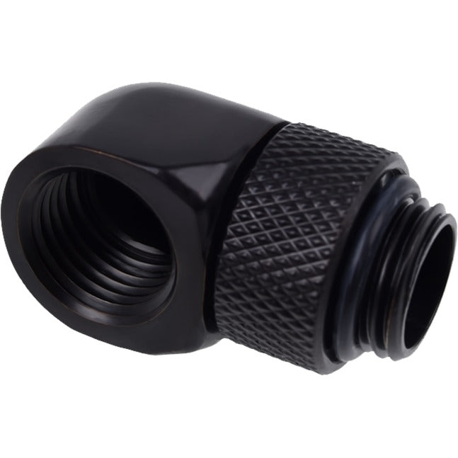 Afbeelding laden in galerijviewer, Alphacool eiszapfen l-connector rotatable g1 4 ag to g1 4 ig aansluiting (zwart)
