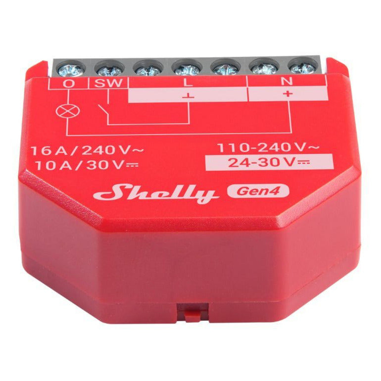 Afbeelding laden in galerijviewer, Shelly 1pm gen4 relais (rood, bluetooth, wi-fi)
