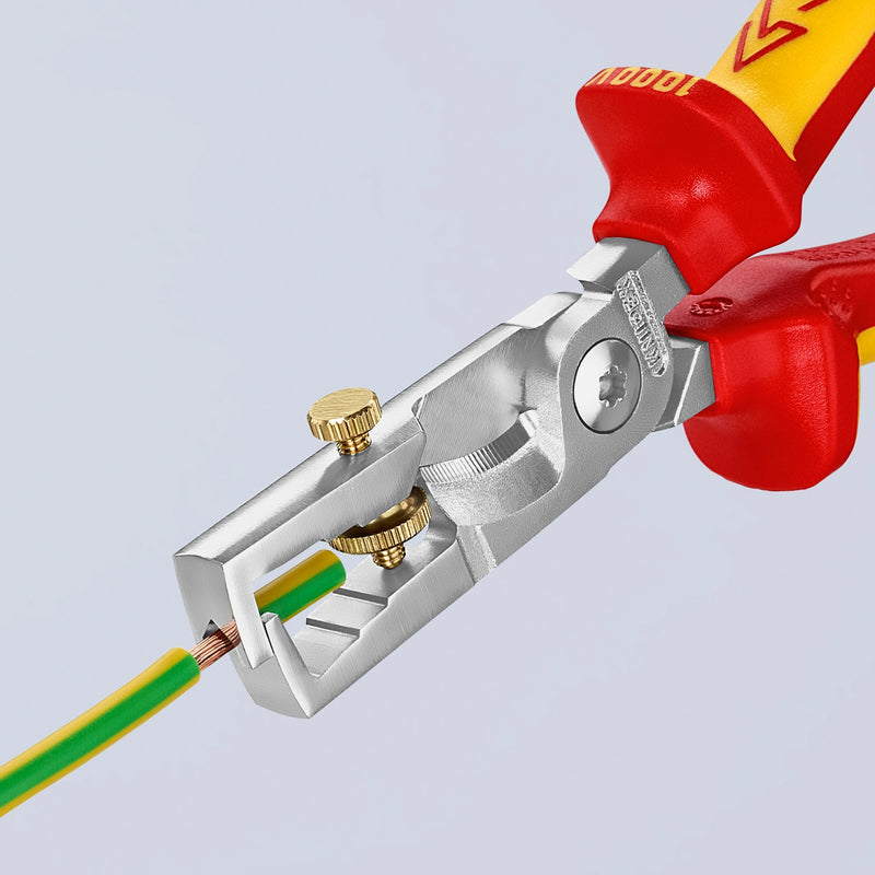 Afbeelding laden in galerijviewer, Knipex 15 mm 187 mm strix® striptangen met kabelschaar - vde - capaciteit - 13 66 180
