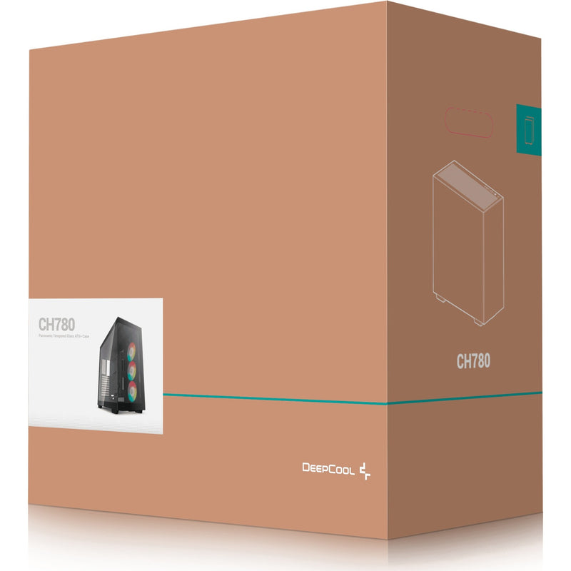 Afbeelding laden in galerijviewer, Deepcool ch780 midi tower behuizing (zwart | 4x usb-a | 1x usb-c | rgb | tempered glass)
