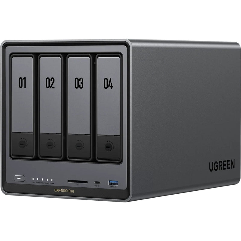 Afbeelding laden in galerijviewer, Ugreen nasync dxp4800 plus (grijs, 2.5gb-lan, 10gb-lan, hdmi, 4x usb-a, usb-c)
