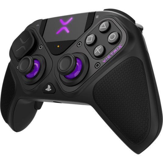 Pdp victrix pro bfg wireless controller (zwart lila, playstation 5 | playstation 4 | pc)