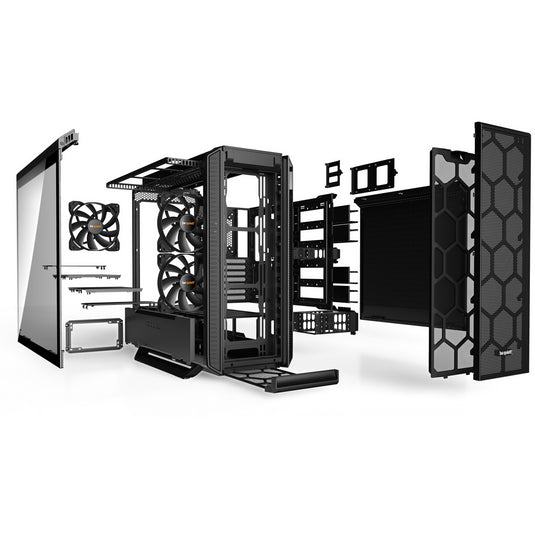 Be quiet! silent base 802 window midi tower behuizing (zwart | 2x usb-a | 1x usb-c | window)