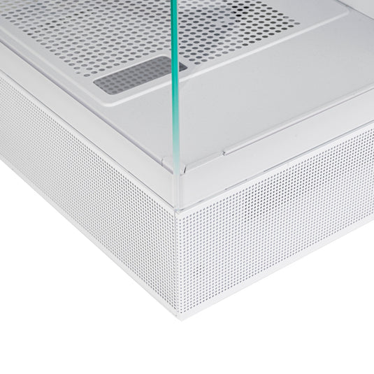 Silverstone lucid 04 mini tower behuizing (wit | 2x usb-a | 1x usb-c | rgb | tempered glass)
