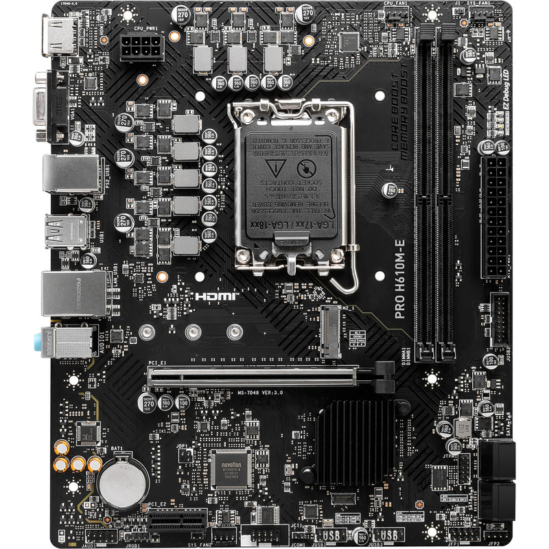 Afbeelding laden in galerijviewer, Msi pro h610m-e socket 1700 moederbord (gb-lan, sound, µatx)
