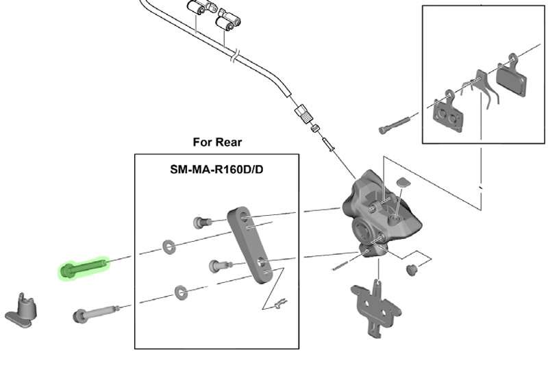 Afbeelding laden in galerijviewer, Shimano fixing screw type c2 for br-r9270 brake caliper
