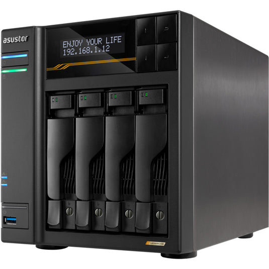 Asustor lockerstor 4 as6804t nas (zwart)