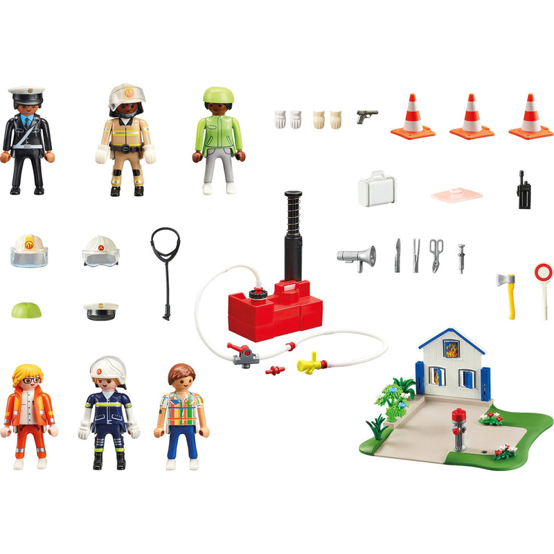 Afbeelding laden in galerijviewer, Playmobil figures - my figures: reddingsmissie constructiespeelgoed (70980)
