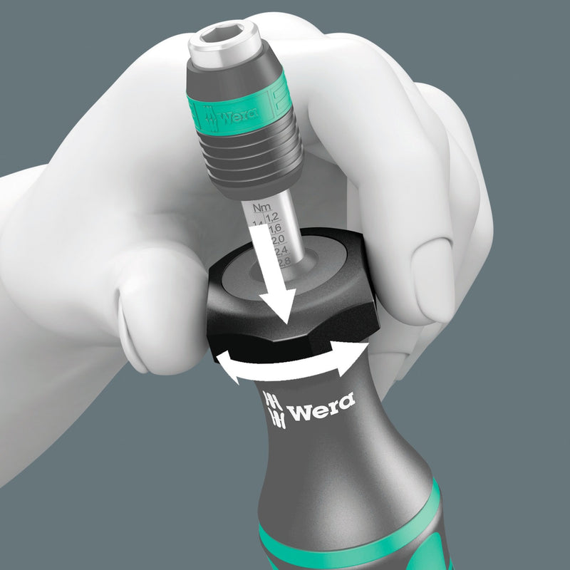 Afbeelding laden in galerijviewer, Wera 7440 41 kraftform momentschroevendraaier-set 0,3-3,0 nm (zwart groen, 26‑delig)
