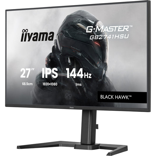 Iiyama g-master black hawk gb2741hsu-b1 27 gaming monitor (zwart, hdmi, displayport, 2x usb-a, usb-b, 144 hz)