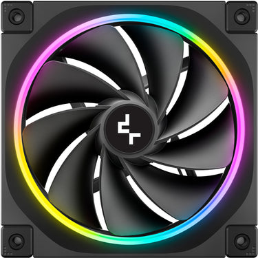 Deepcool fl12r rgb case fan (zwart, 120 x 120 x 25 mm, pwm)