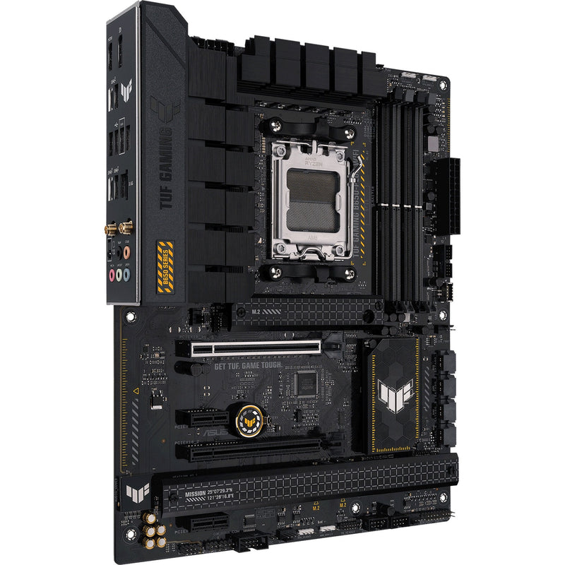 Afbeelding laden in galerijviewer, Asus tuf gaming b650-plus wifi socket am5 moederbord (zwart lichtoranje, raid, 2.5gb-lan, wi-fi 6, bt 5.2, sound, atx)
