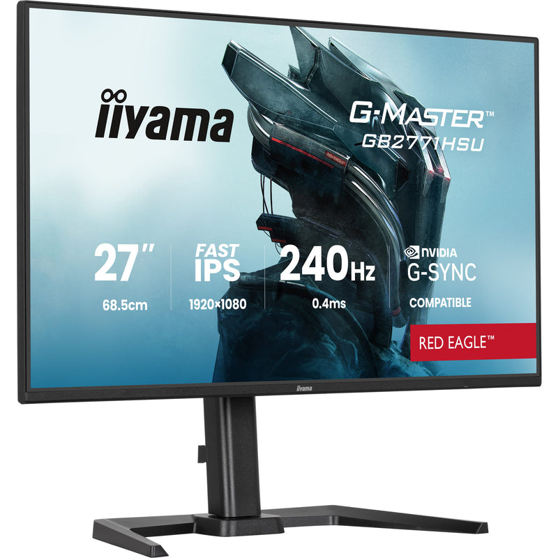 Afbeelding laden in galerijviewer, Iiyama g-master red eagle gb2771hsu-b1 27 gaming monitor (zwart, 2x hdmi, displayport, usb-a, usb-c, 240 hz)
