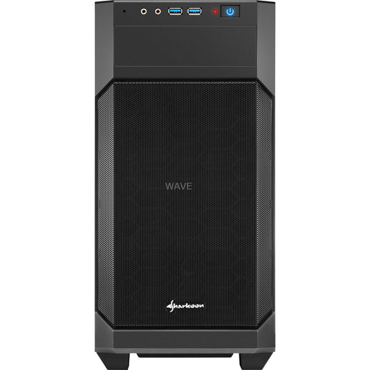 Sharkoon v1000 midi tower behuizing (zwart | 2x usb-a)