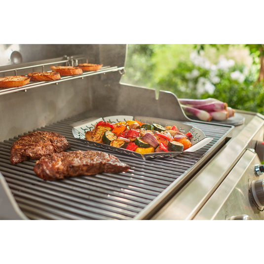Weber premium grillkorf groentekorf (roestvrij staal)