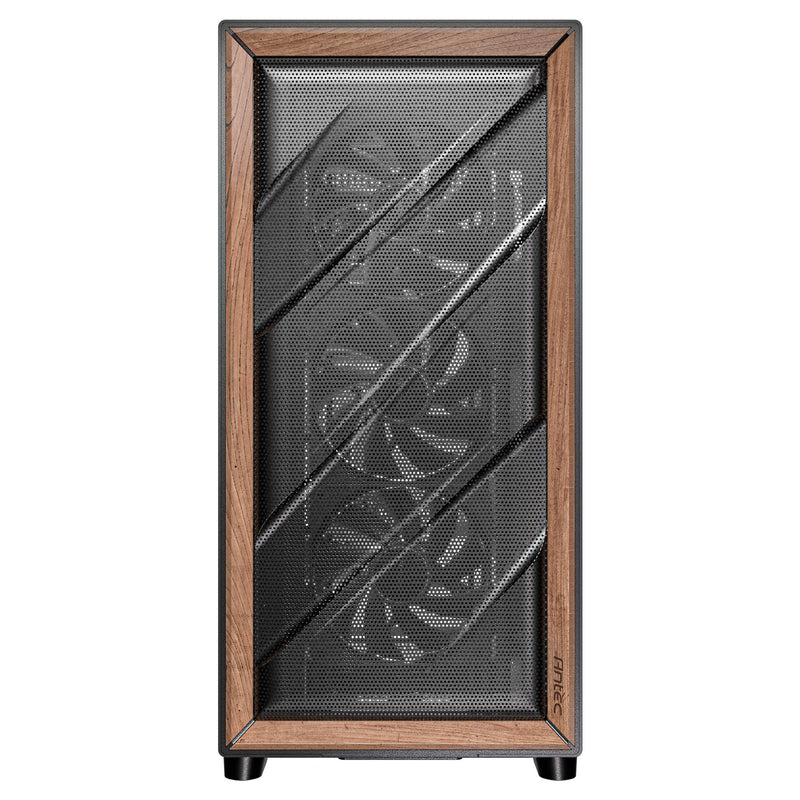 Afbeelding laden in galerijviewer, Antec flux midi tower behuizing (zwart | 2x usb-a | 1x usb-c | tempered glass)
