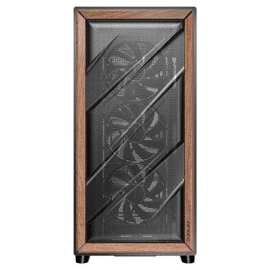 Antec flux midi tower behuizing (zwart | 2x usb-a | 1x usb-c | tempered glass)