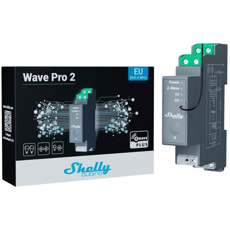 Afbeelding laden in galerijviewer, Shelly qubino wave pro 2 relais (grijs)
