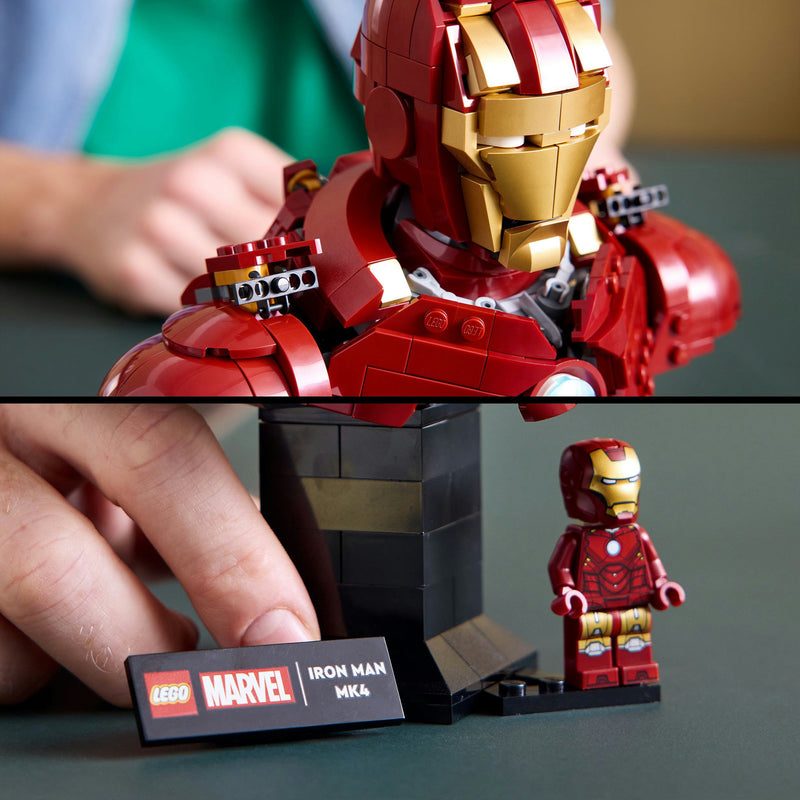 Afbeelding laden in galerijviewer, Lego marvel - iron man mk4 buste constructiespeelgoed (76327)

