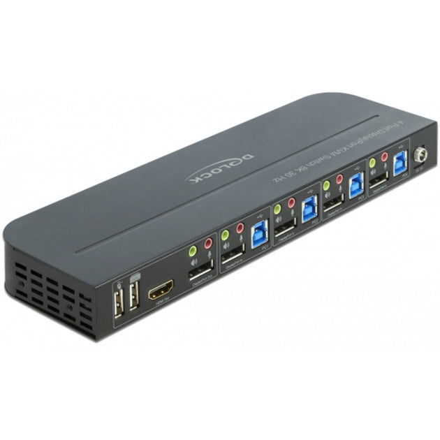 Afbeelding laden in galerijviewer, Delock displayport 1.4 kvm switch kvm-switch (zwart, 8k 30 hz, usb 3.0, audio)
