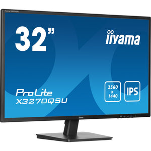 Iiyama prolite x3270qsu-b1 31.5 monitor (zwart, 1x displayport, 2x hdmi, 3x usb-a)
