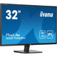 Iiyama prolite x3270qsu-b1 31.5 monitor (zwart, 1x displayport, 2x hdmi, 3x usb-a)