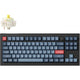 Keychron v3 max-d4 rgb mechanisch toetsenbord (zwart, us lay-out (qwerty), gateron jupiter banana, 80% (tkl), rgb leds, double-shot pbt, hot swap, 2.4 | bluetooth | usb-c, knob)