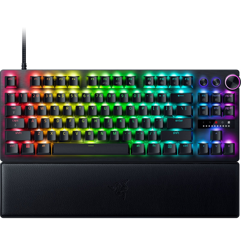 Afbeelding laden in galerijviewer, Razer huntsman v3 pro tkl rgb mechanisch gaming toetsenbord (zwart, us lay-out (qwerty), analog optical gen 2, 80% (tkl), double-shot pbt)
