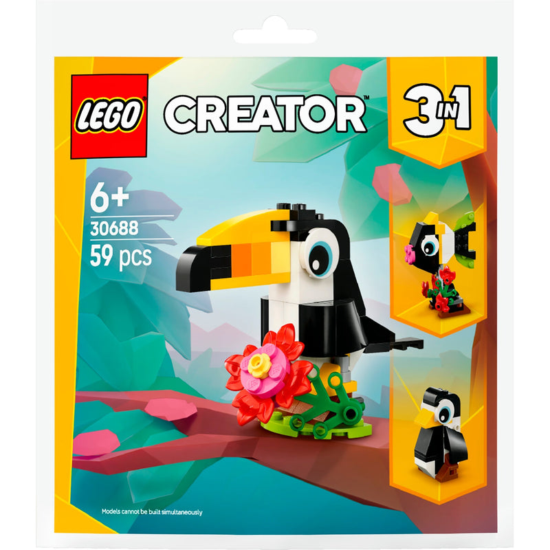 Afbeelding laden in galerijviewer, Lego creator 3-in-1 - tropische toekan constructiespeelgoed (30688)
