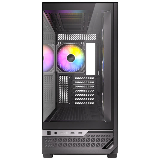 Antec c7 argb midi tower behuizing (zwart | 2x usb-a | 1x usb-c | tempered glass)