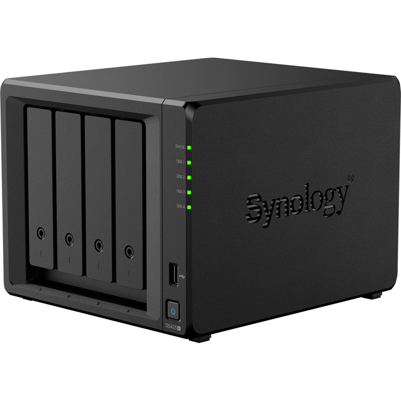 Afbeelding laden in galerijviewer, Synology diskstation ds425+ nas (zwart, 2x lan, 2x usb-a 3.2 (5 gbit s))
