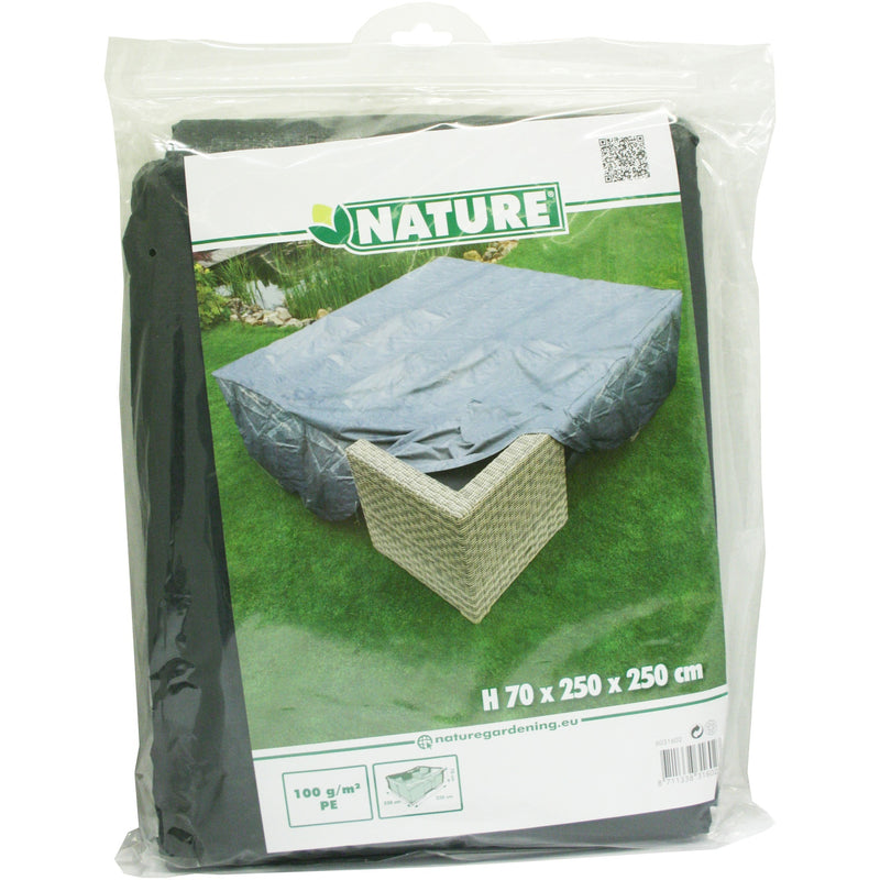 Afbeelding laden in galerijviewer, Nature tuinmeubelafdekhoes voor loungeset afdekking (grijs, 6031602)
