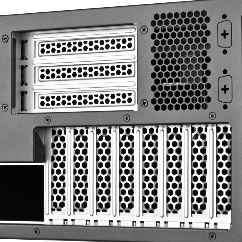 Afbeelding laden in galerijviewer, Silverstone rm47-502-i rack behuizing (zwart)
