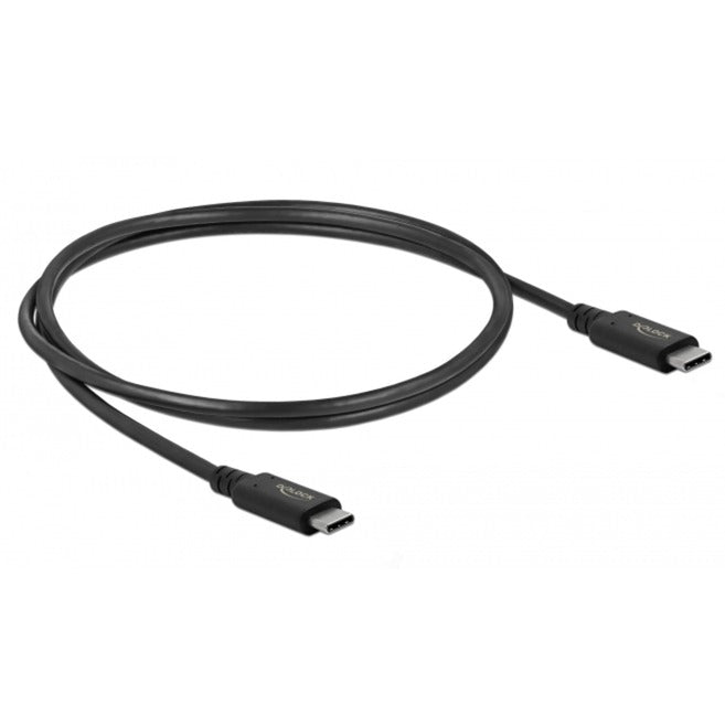 Afbeelding laden in galerijviewer, Delock usb4 40 gbps coaxial coax kabel (zwart, 0,8 meter)
